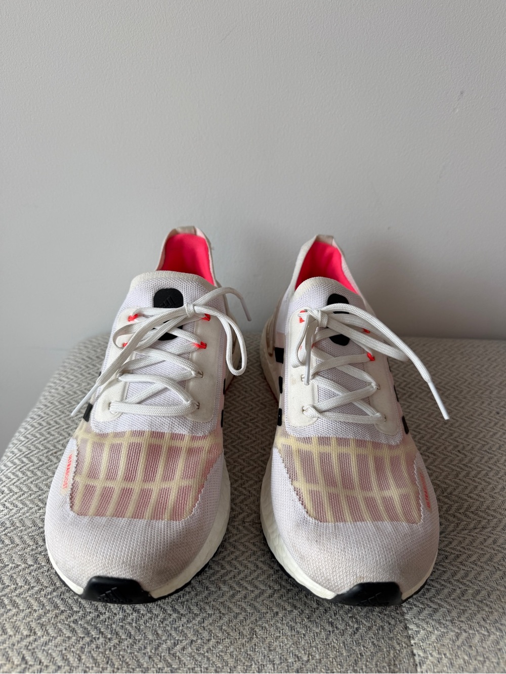 Adidas Ultraboost DNA Summer.RDY Running shoes Size 9 mens unisex white/pink/gld - Picture 4 of 8
